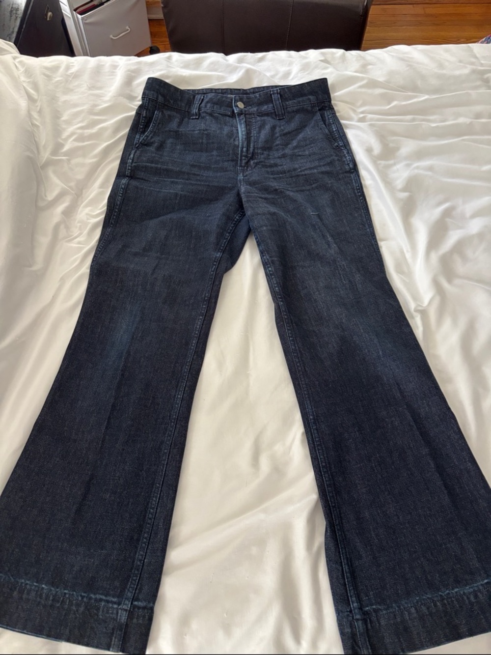 J CrewWomen’s Dark Blue Flared Trouser Jeans